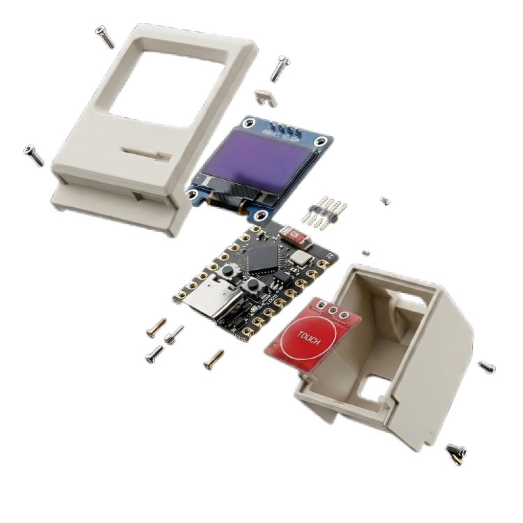 Homie exploded view — internal components
